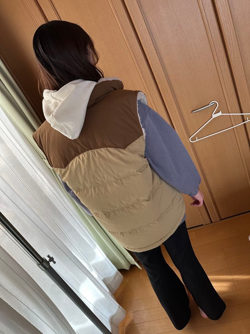 Patagonia リバーシブルベスト ベージュ/ブラウン