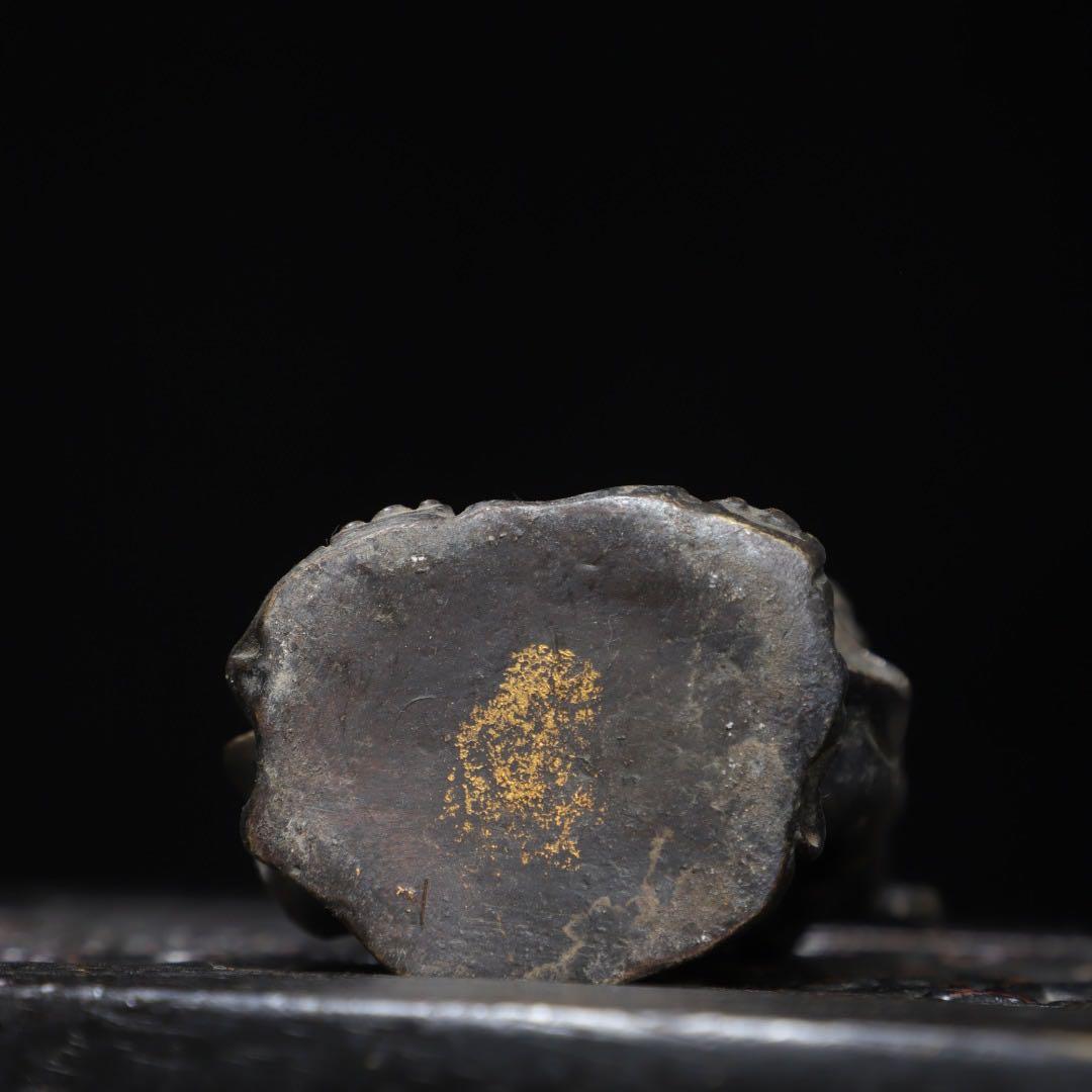 旧蔵　銅製 財神爺像　招財　家内安全