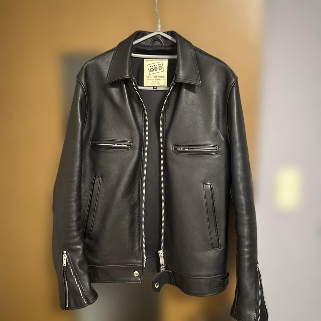 666 Leather Wear シングルライダースジャケット 38