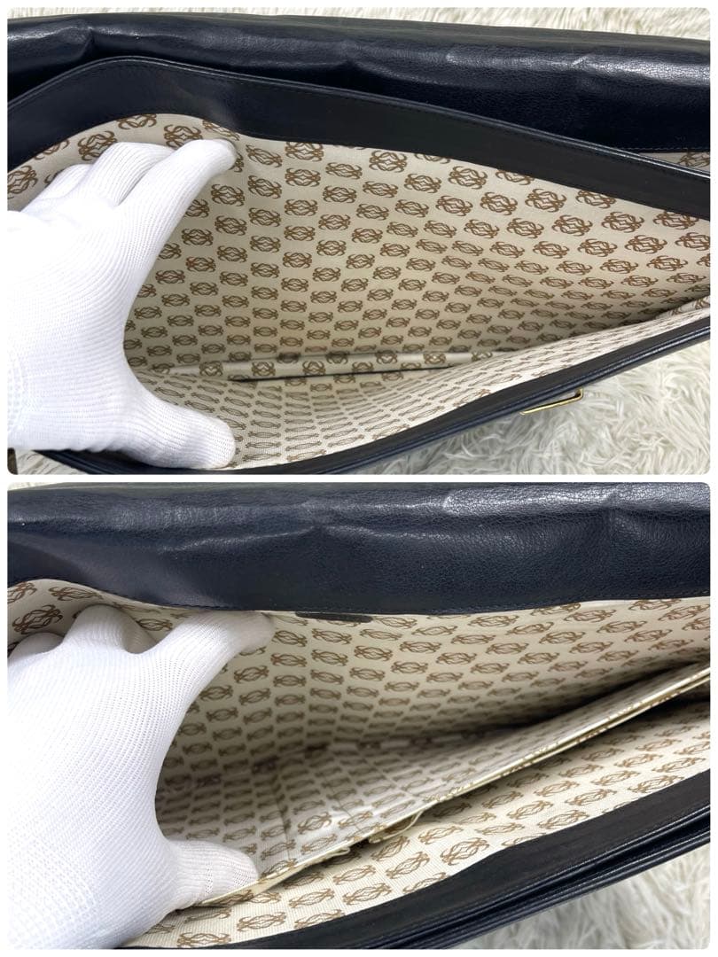 LOEWE ロエベ　ビジネスバッグ　アナグラム　ロゴ押し　レザー　2way