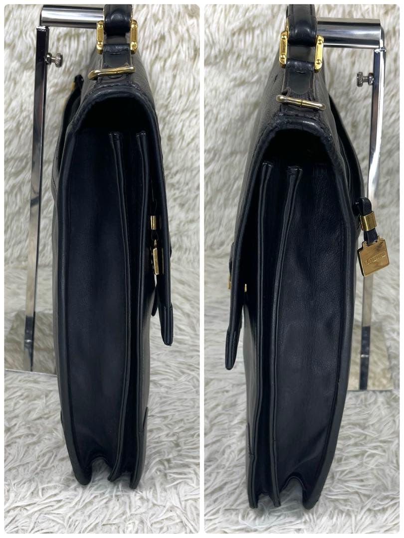 LOEWE ロエベ　ビジネスバッグ　アナグラム　ロゴ押し　レザー　2way
