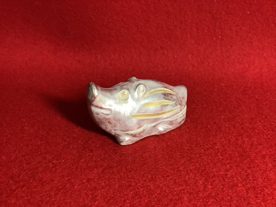 香合　干支　乙亥　琴浦窯　桐山造　翁草園【中古美品】