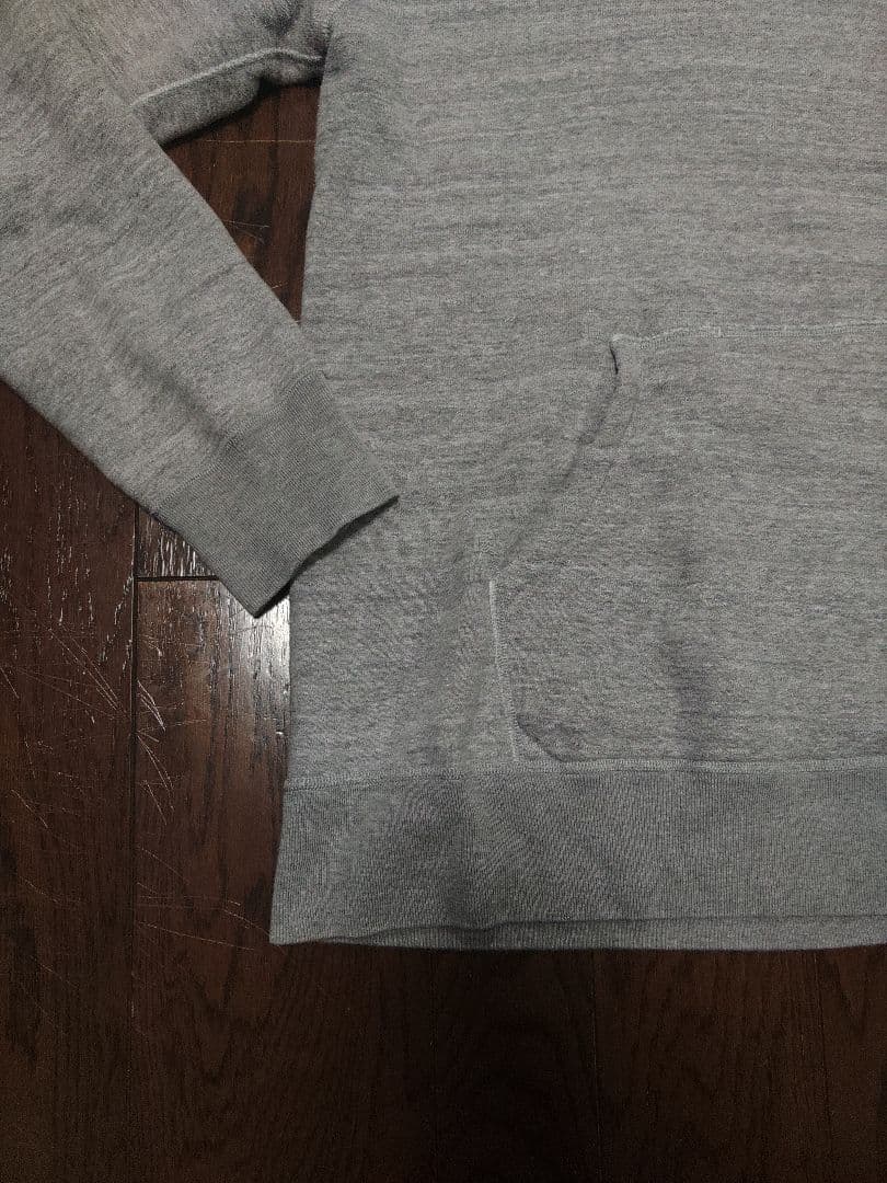 BARNS パーカー　L　吊り編み　グレー　前V