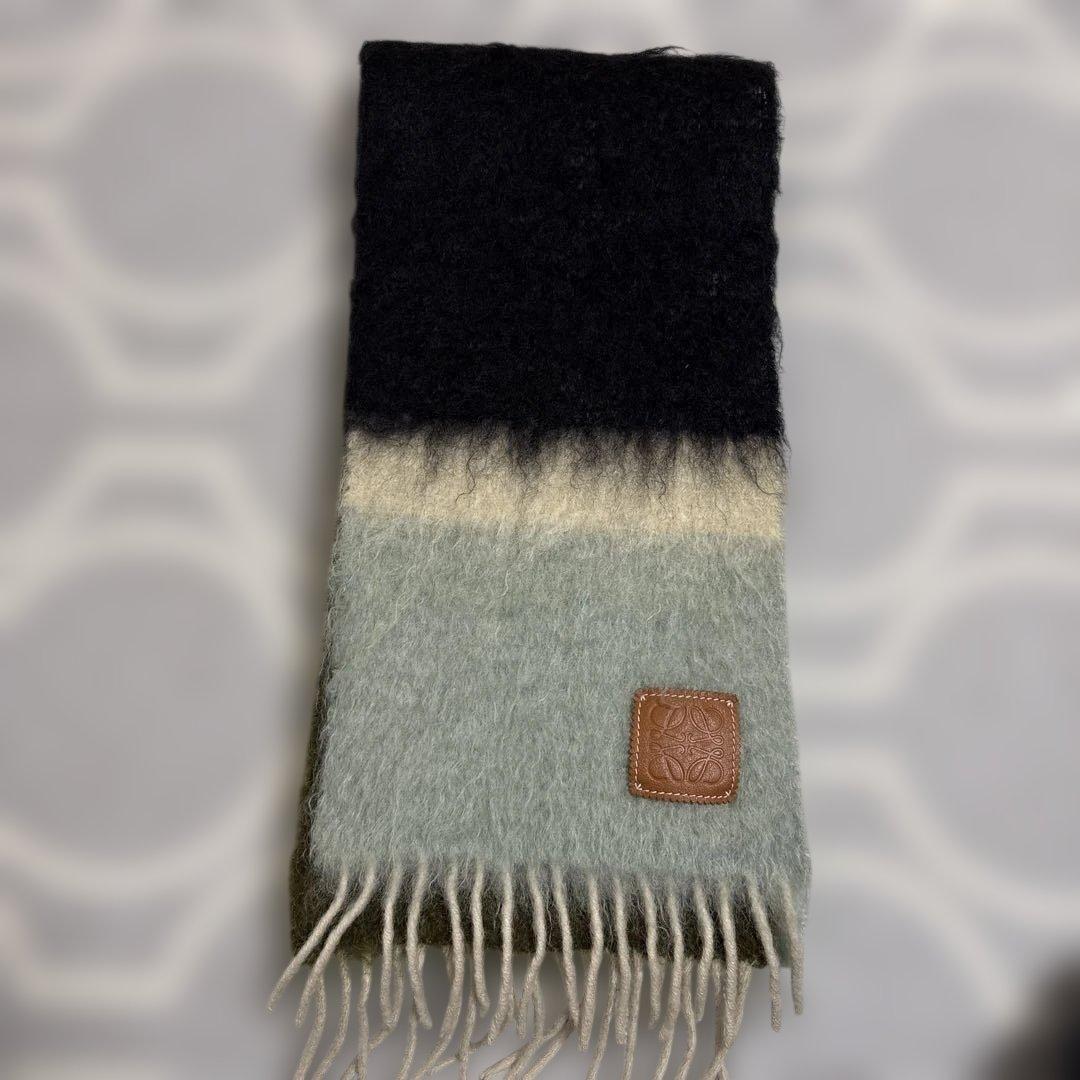 ロエベ　マフラー　モヘア・ウールブレンド