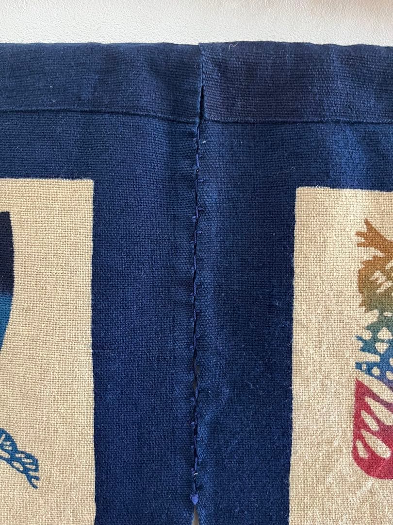 人間国宝　芹沢銈介　のれん　暖簾　江戸染　ジャパニーズモダン　民芸　タペストリー