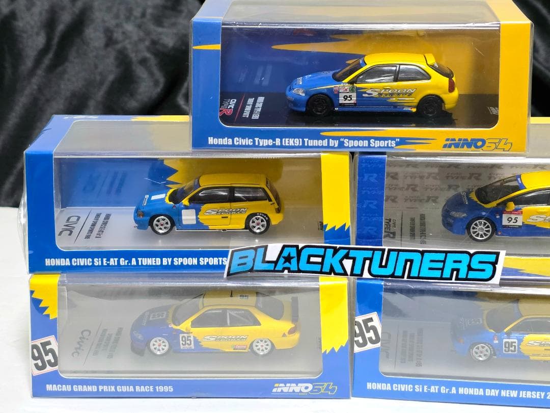 INNO64イノモデル1/64 ホンダ シビック Spoon 5セット 限定