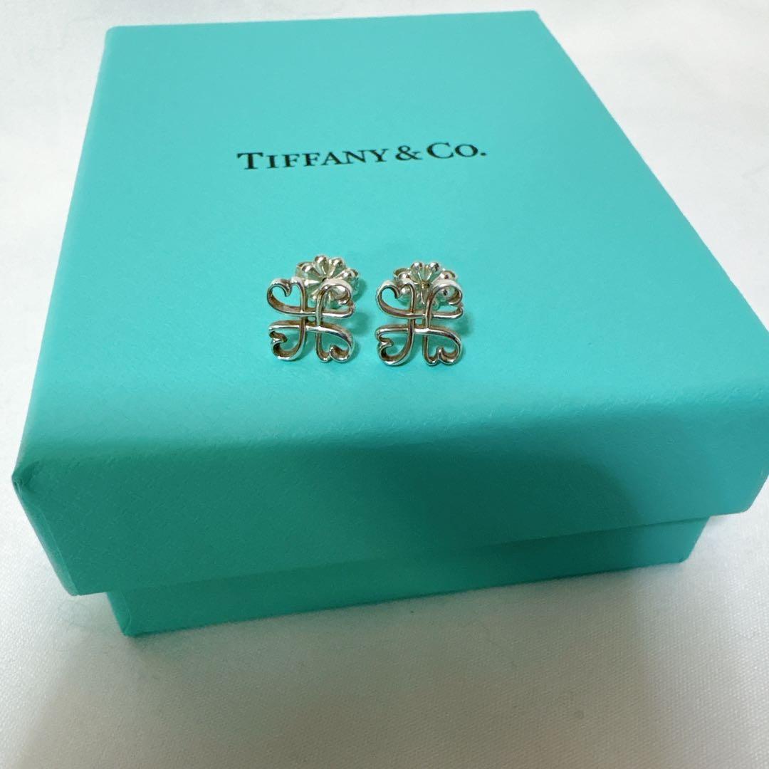 【レア✨️】ティファニー ラビングハート クローバー シルバー925 ピアス