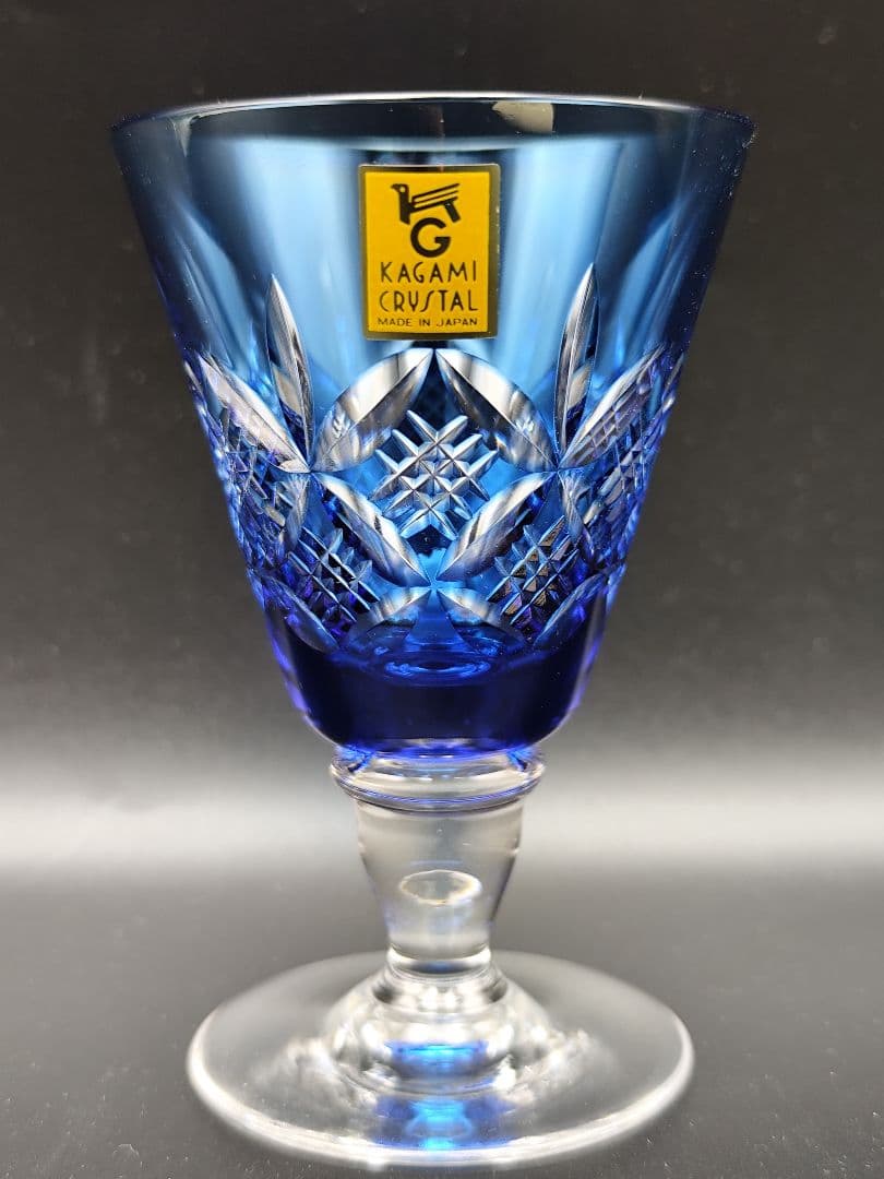希少品☆カガミクリスタル 懐石杯（切子 江戸切子 薩摩切子）