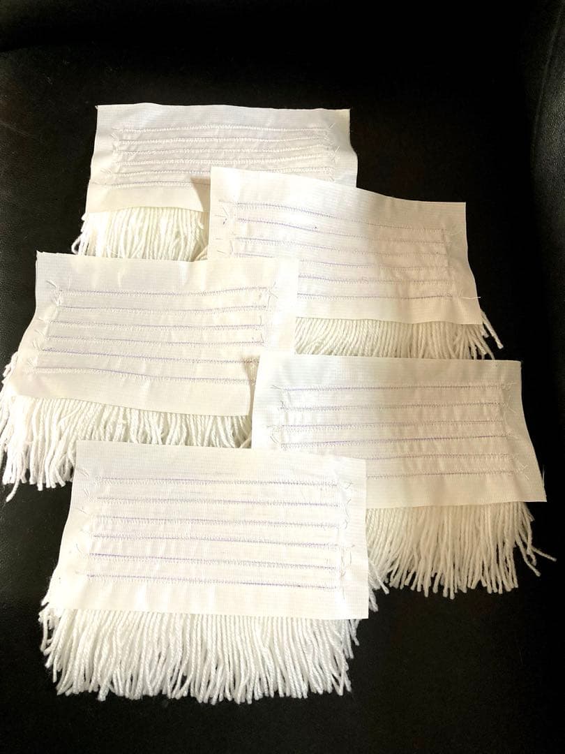 ^ ^トリマートリミング練習用毛糸6段１０枚組9900円　ハンドメイド　送料込み