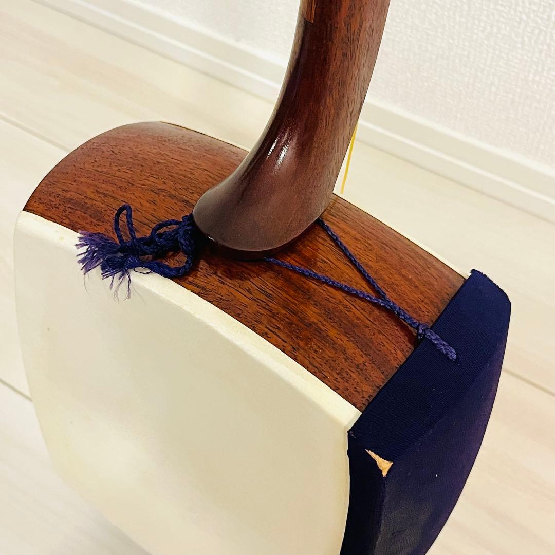 三味線 細棹 柏屋 ケース付き 全長約87cm