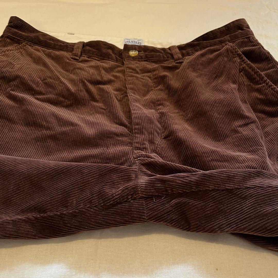 【希少★美品★W34】スタンダードカリフォルニア コーデュロイパンツ★ブラウン★
