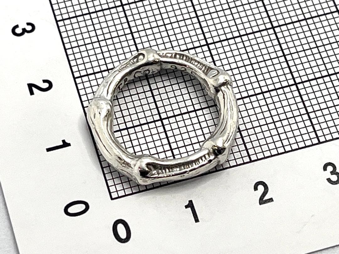 c870 希少　美品　オールド　ティファニー　バンブー　リング　925 約4号