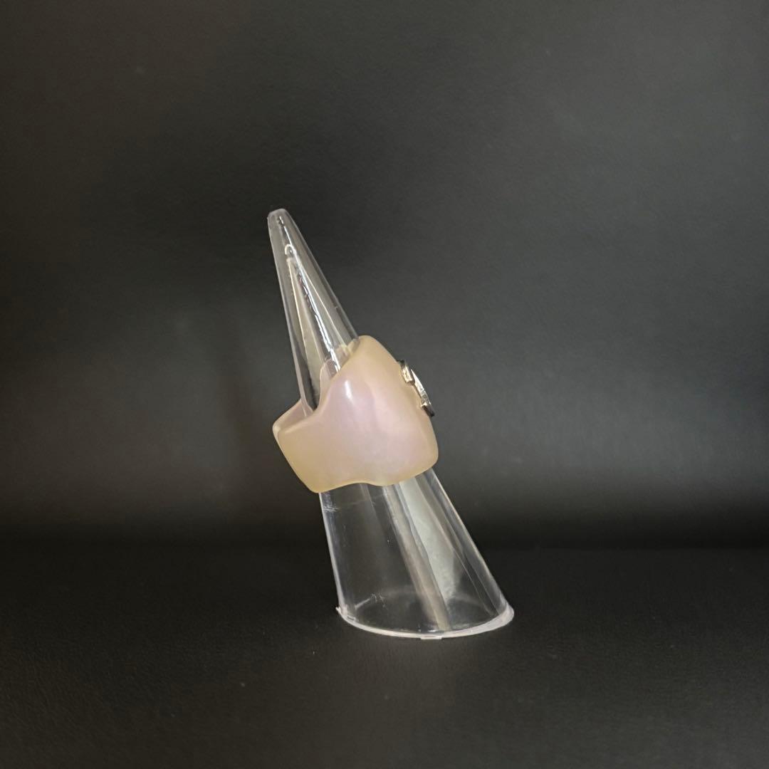 【シャネル】ココマーク リング 指輪 プラスチック オーロラ ヴィンテージ