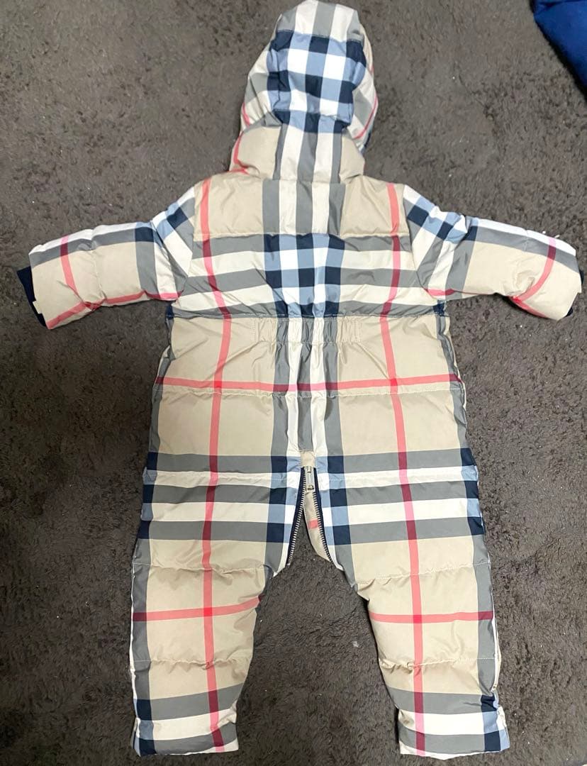 BURBERRY チェック柄ダウンオーバーオール　定価9万円