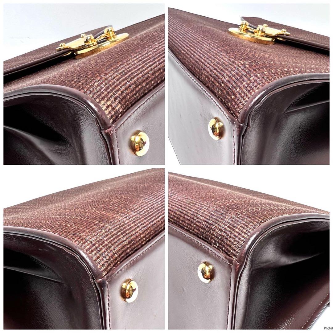 【美品】COMTESSE Germany製 コンテス/ホースヘアー/ハンドバッグ