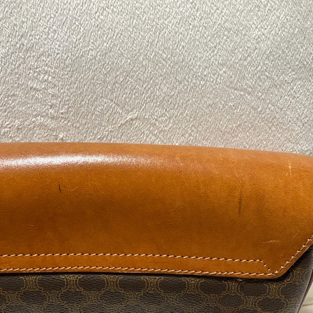 セリーヌ　ショルダーバッグ　マカダム　トリオンフ