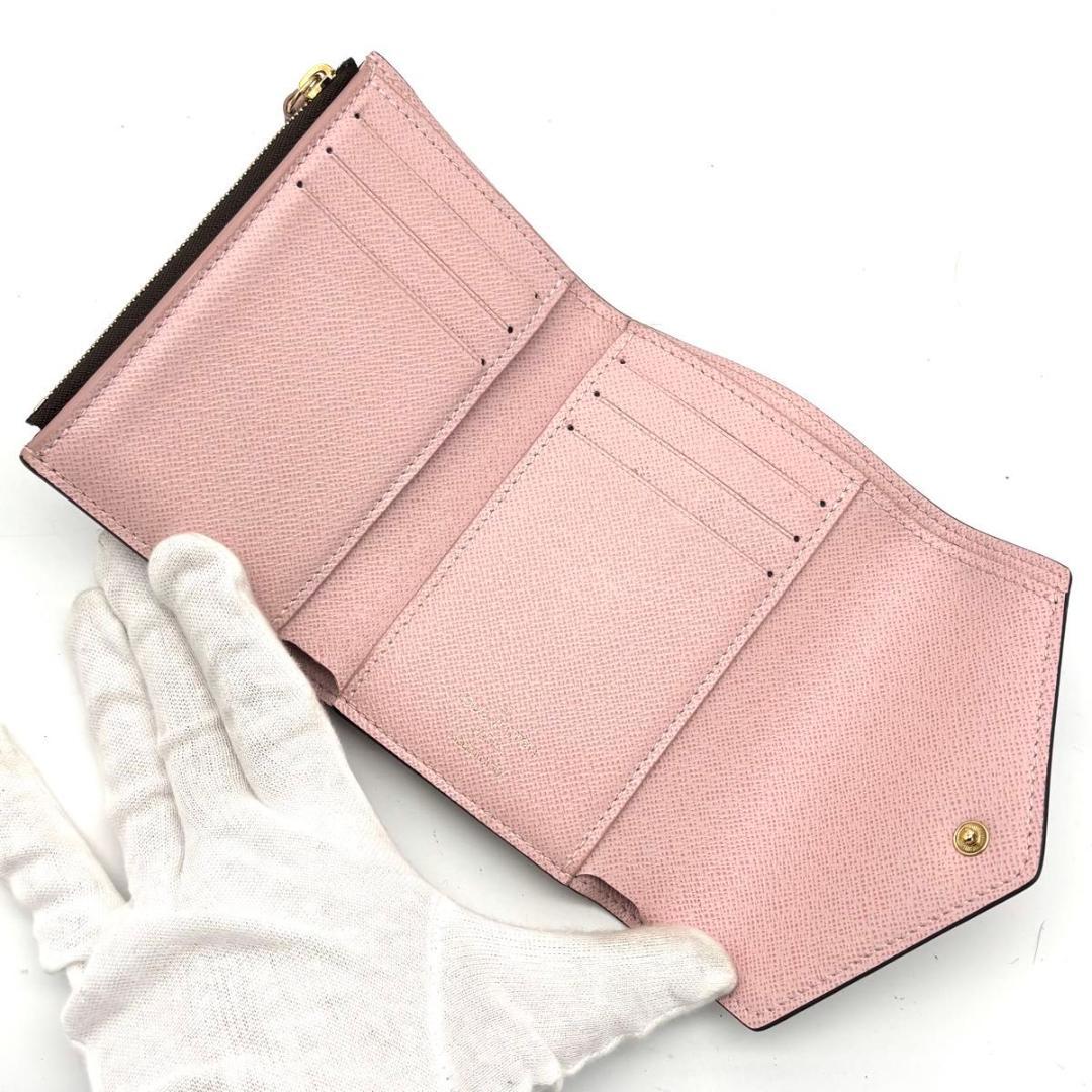 【超美品】ルイヴィトン ポルトフォイユ ヴィクトリーヌ ダミエ 三つ折り財布