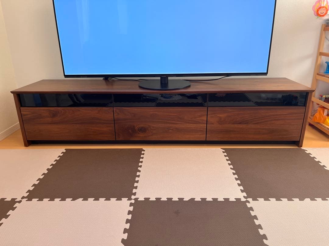 レンジⅡ　テレビボード ウォールナット　200cm 送料込み