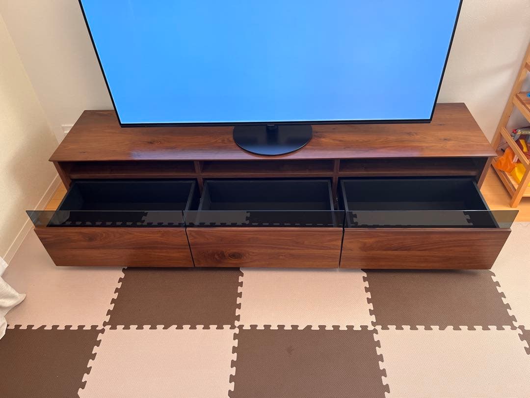 レンジⅡ　テレビボード ウォールナット　200cm 送料込み