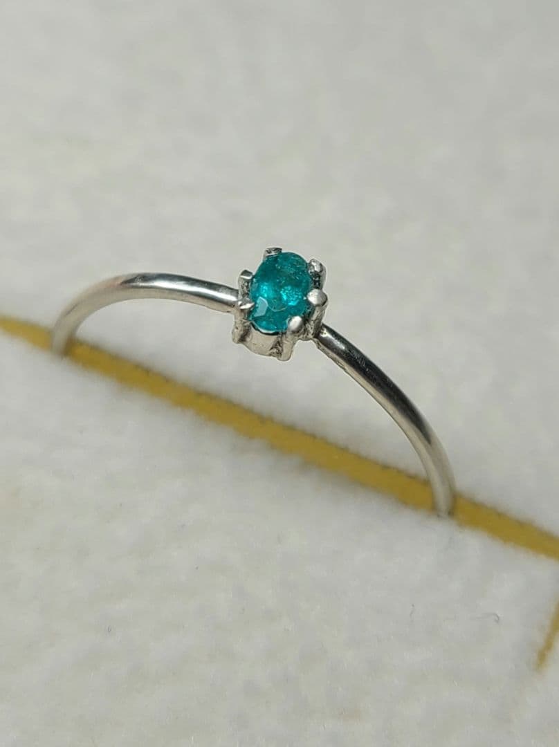 ユイ銅結晶入り★ブラジルバターリャパライバトルマリン★リングオーダー