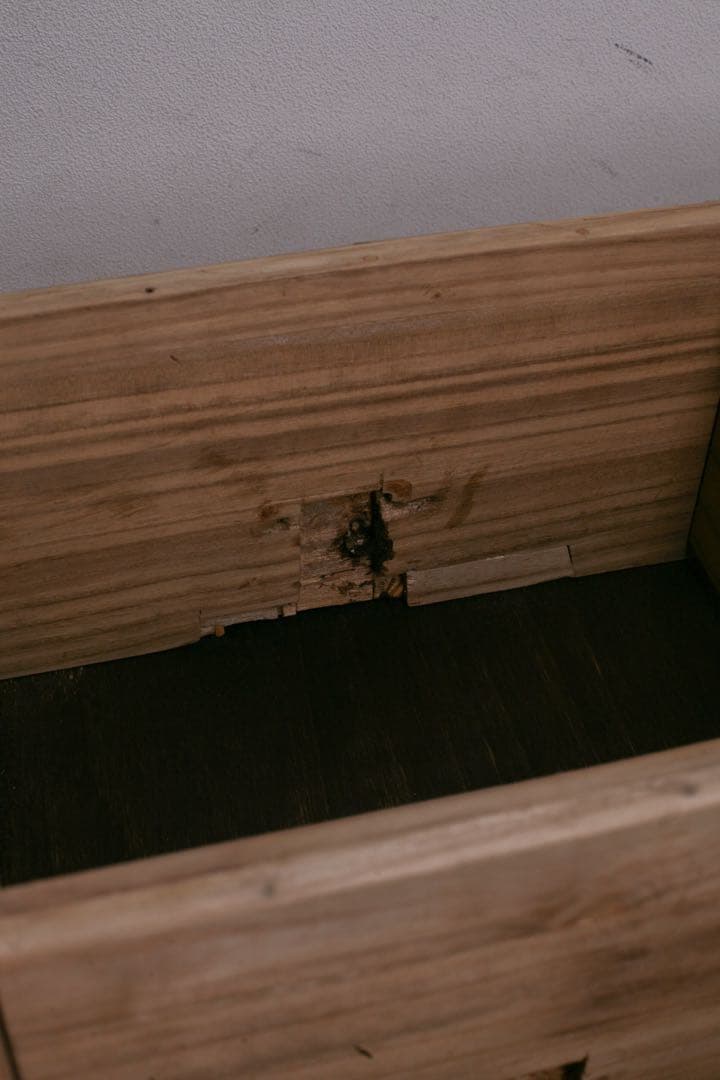 桝目棚 本棚　収納棚　小物入れ　棚　古家具　ヴィンテージ家具