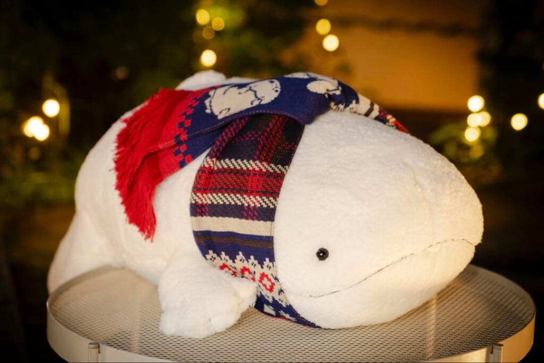 2025年マフラー付きオオサンショウウオぬいぐるみ　雪ver. 京都水族館