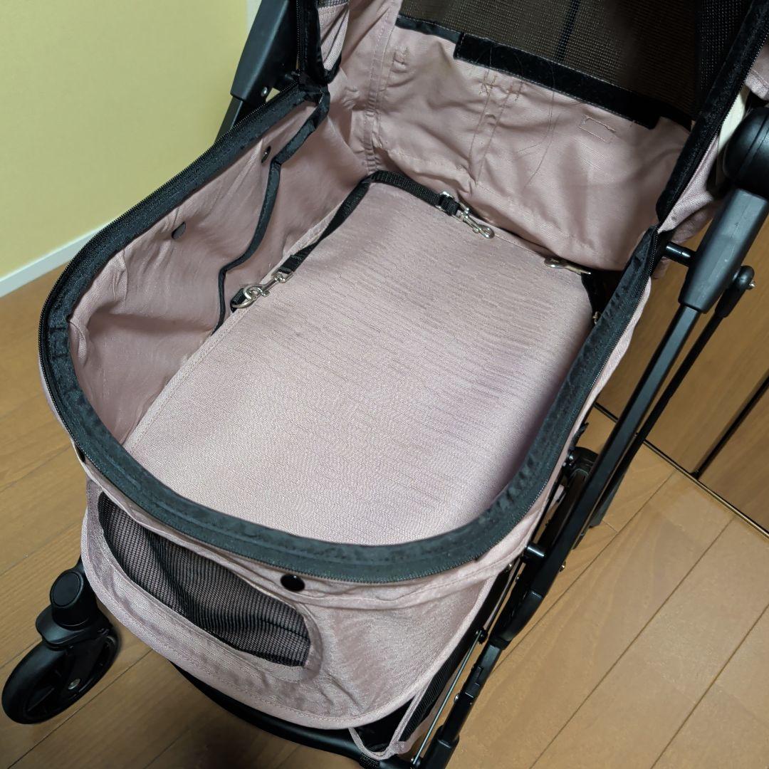 【状態良】Smooca ペットカート ピンク 耐荷重15kg スムーカ 犬 猫