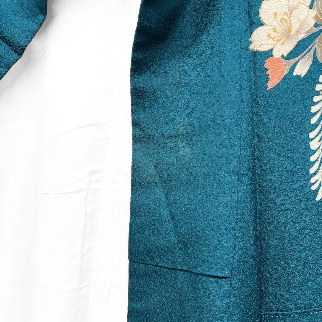 金駒刺繍　金彩　鞠　熨斗　藤　牡丹　菊花　振袖　晴れの日 着物 032a p