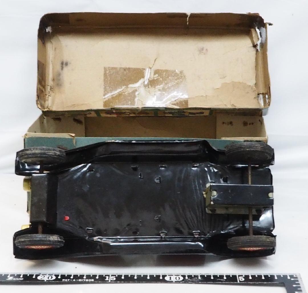 ブリキ【スタンレー スチーマー  オールドタイマー赤】tin toy car箱付