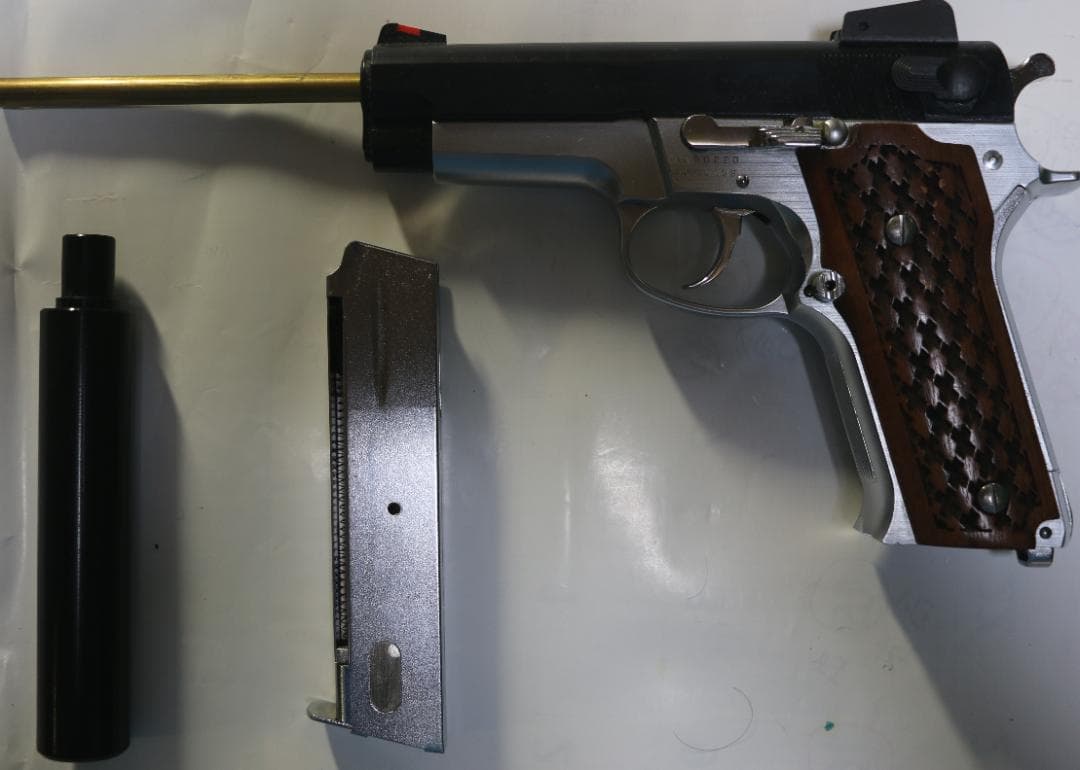 MGC製　ABS樹脂S＆W　M459ガスガン　フレームシルバー消音器付き　合法品