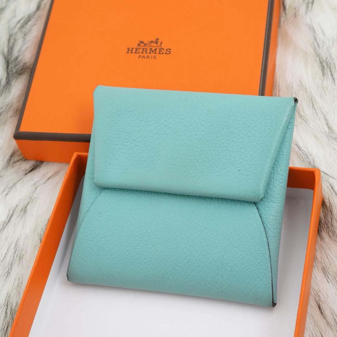 未使用品　箱付き　HERMES エルメス　小銭入れ　ケース　バスティア