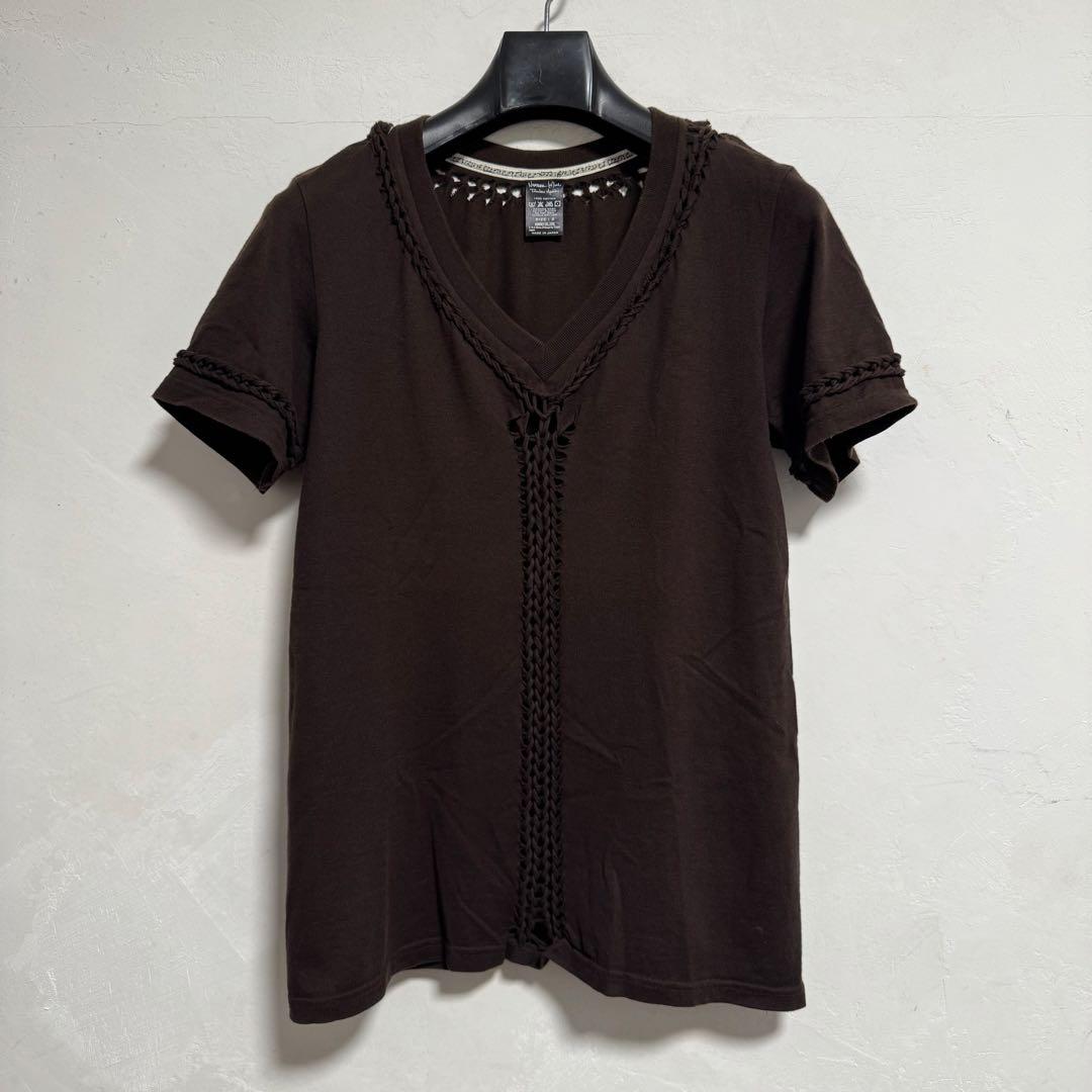 トップス 07SS ABOUT A BOY Braided Mesh V-neck T