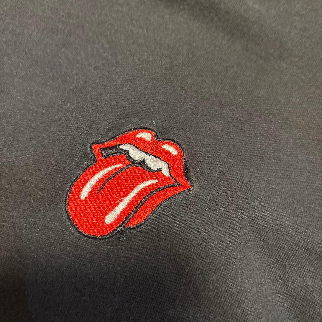 vintage The Rolling Stones 刺繍ロゴTシャツ 黒XL