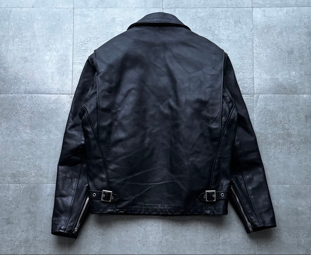 USA製　Schott シングルライダースジャケット　牛革　643 サイズ38