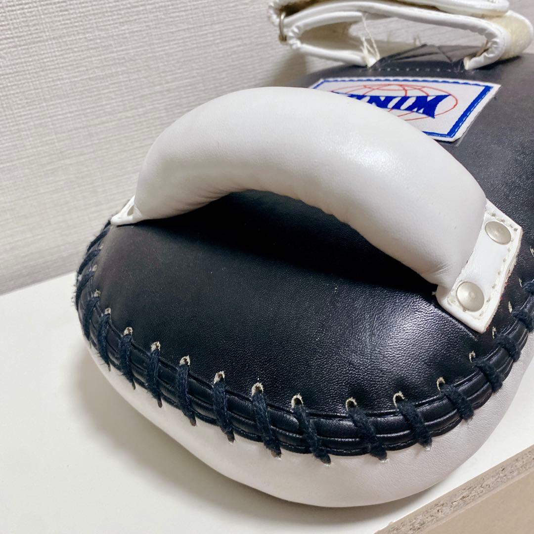 【プロ仕様】 WINDY KP-8 キックミット 2個セット 本革製 牛革