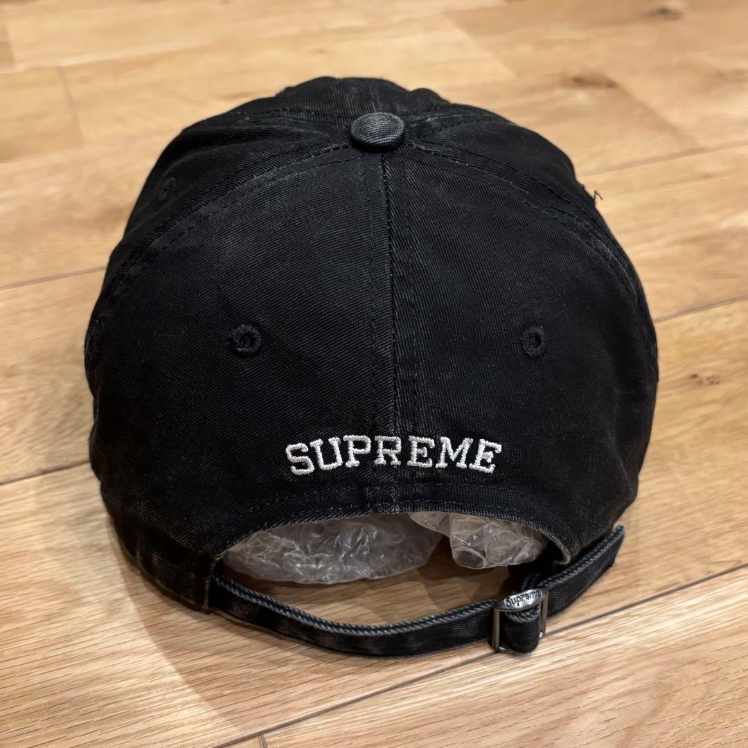 【新作】Supreme 2-Tone S Logo 6-Panel 黒 Sロゴ