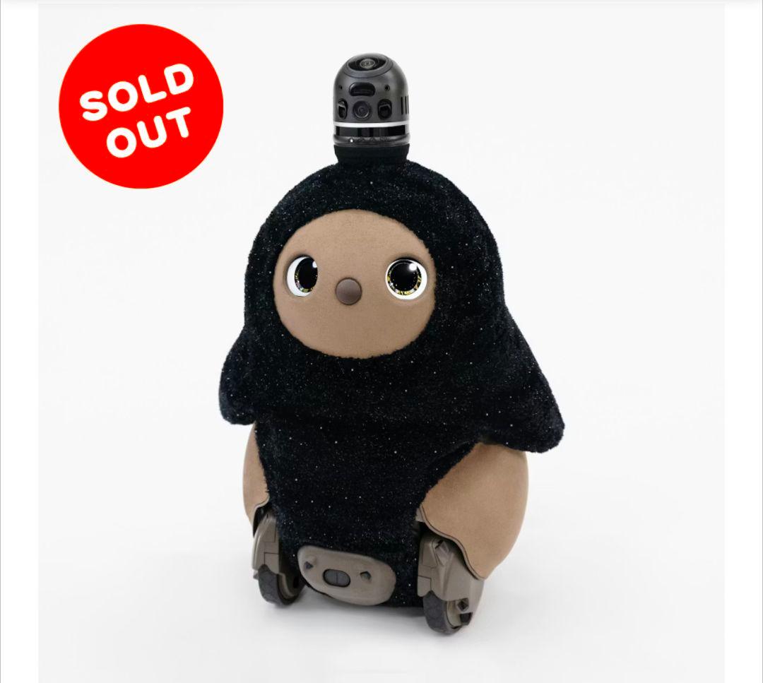 《新品》LOVOT べースウェア ラメモールニット(ブラック) ラボット