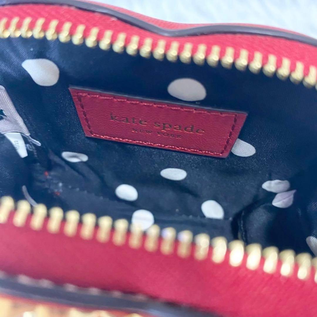 【完売商品】ケイトスペード アムールパフューム 3D ハート レザーパース