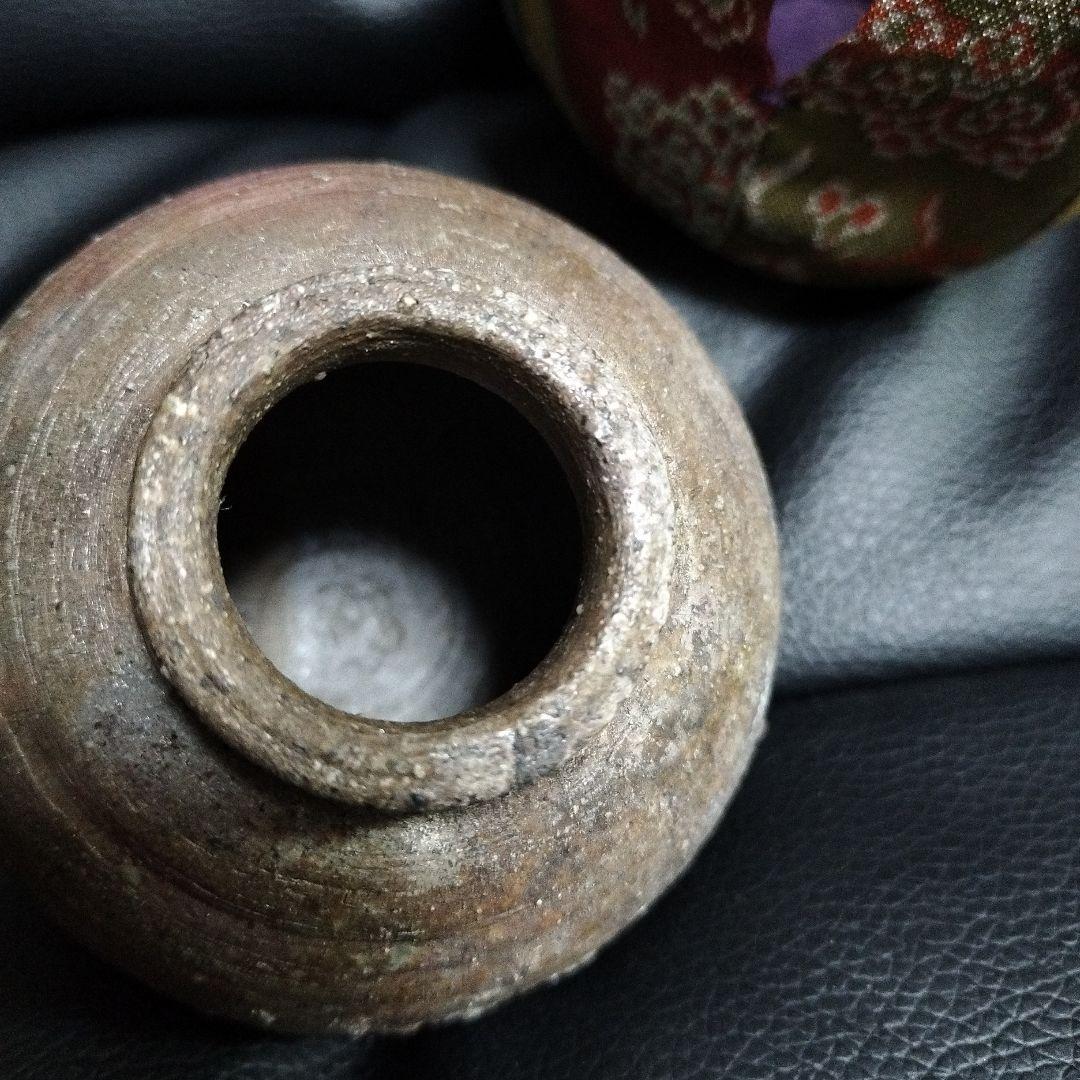 茶入 茶器 備前焼 在銘 古美術 骨董 茶道具