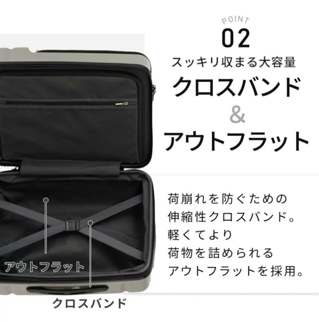 機内持ち込みスーツケースTIERRAL TORERU ティエラル トレル グレー