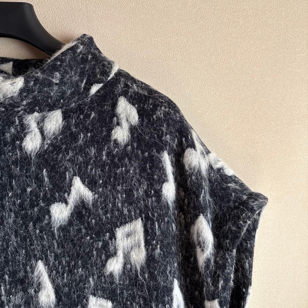 りんりん様ポールスミスシャギービッグポンチョ音符柄