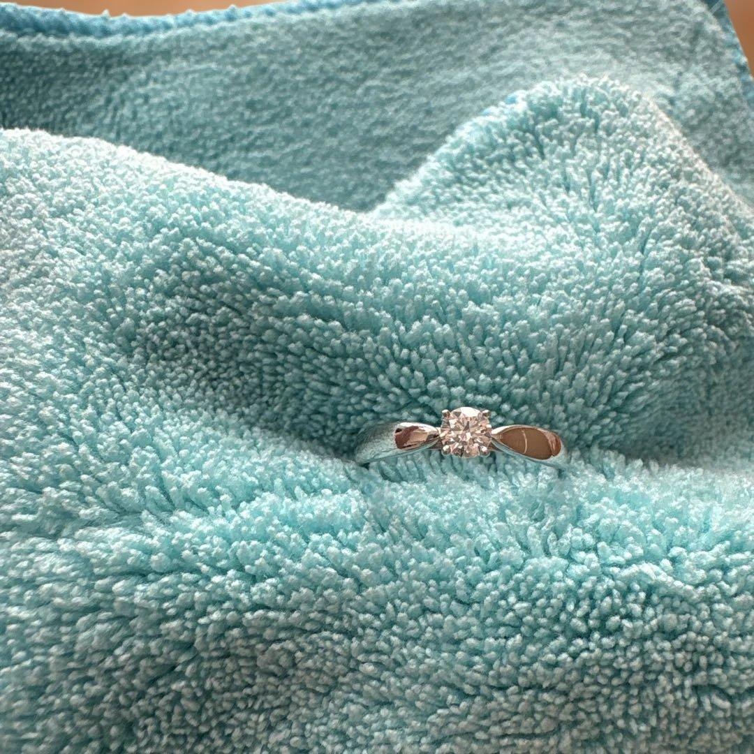 Tiffany & Co. プラチナリング ダイヤモンド付き