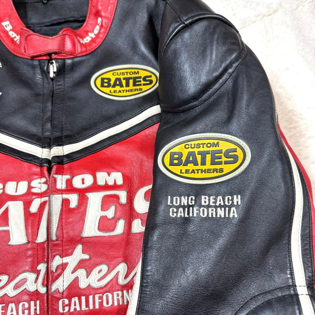 ベイツ BATES レザーシングル ライダースジャケット