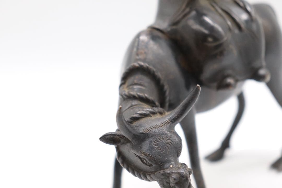 時代　古銅製　孔子　アンティーク　古銅器　送料込み250901