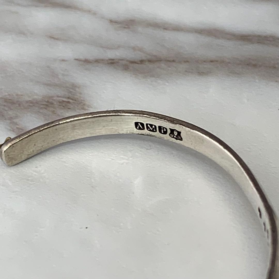 amp japan バングル シルバー925 刻印 スター柄 ブレスレット