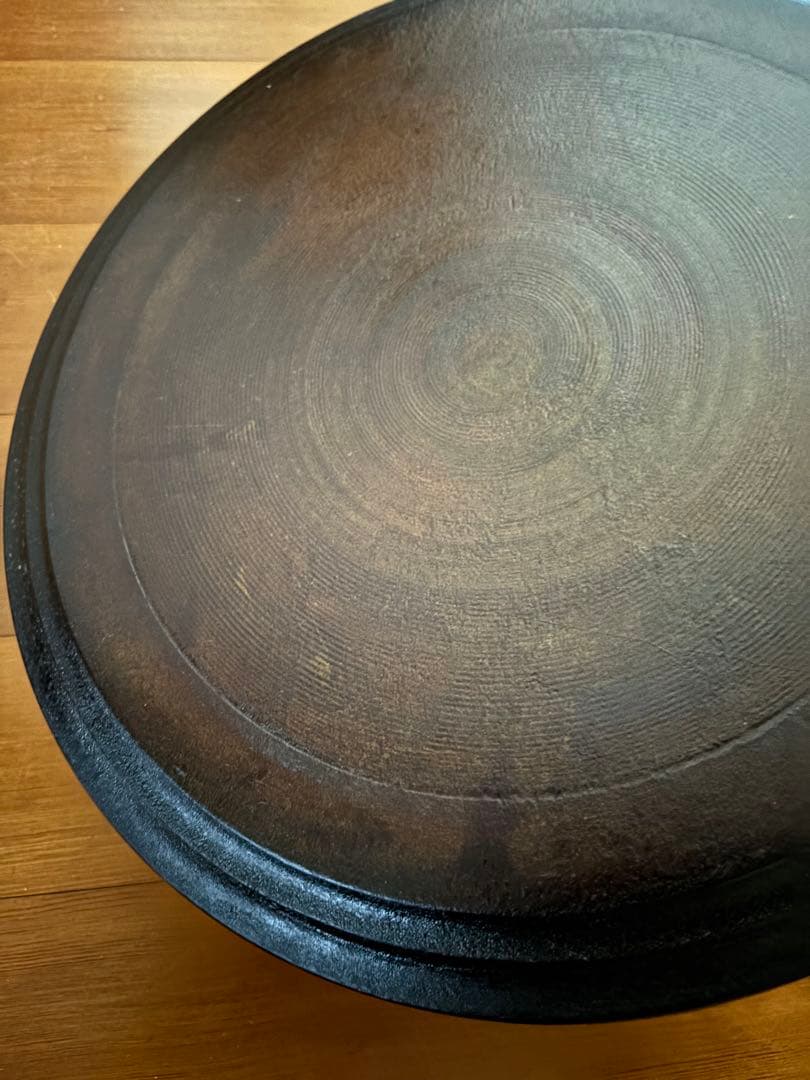赤木明登氏作 漆器　日の丸勝手盆　直径38センチ　大型