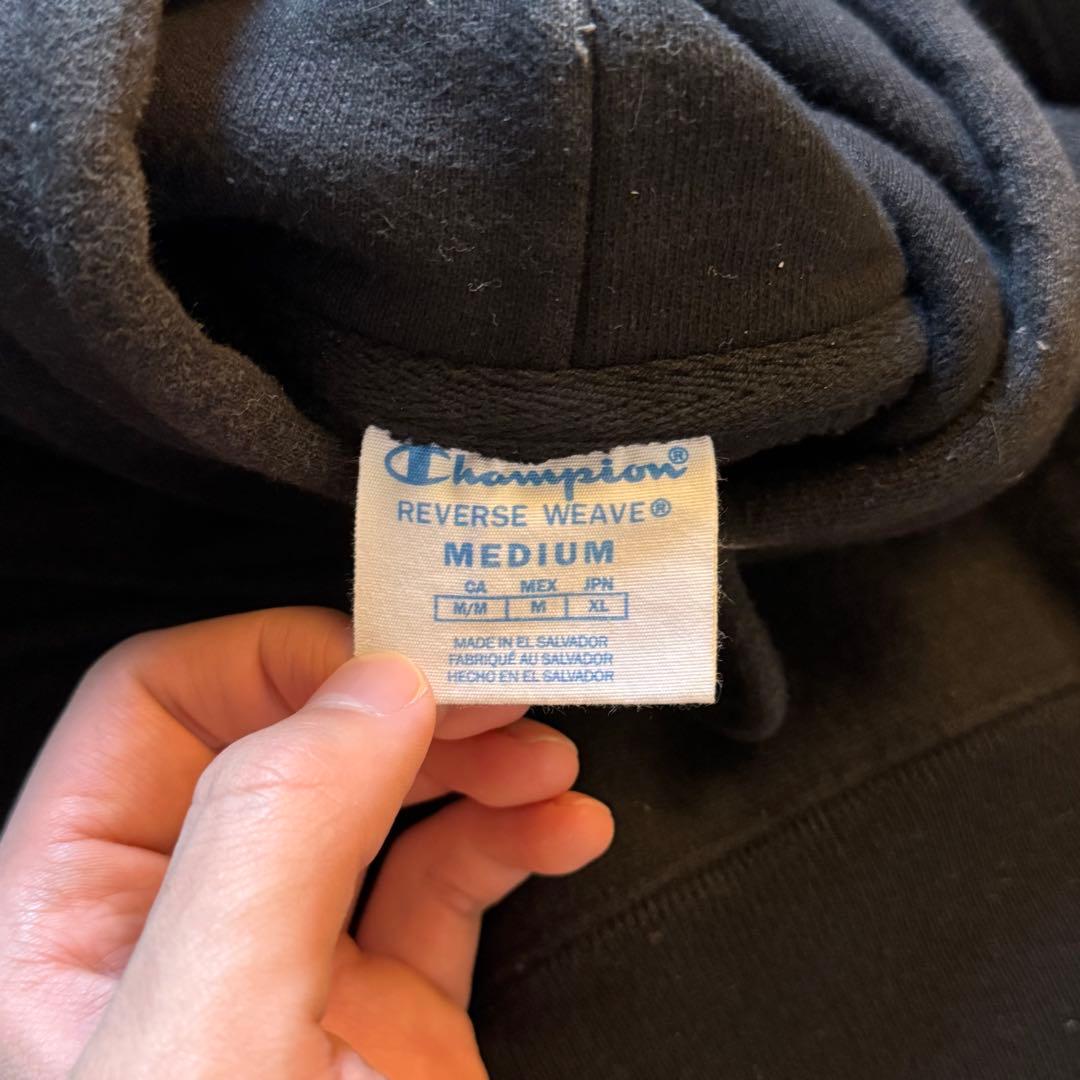 MOMA Champion Black Hoodie モマ チャンピオン 黒 M