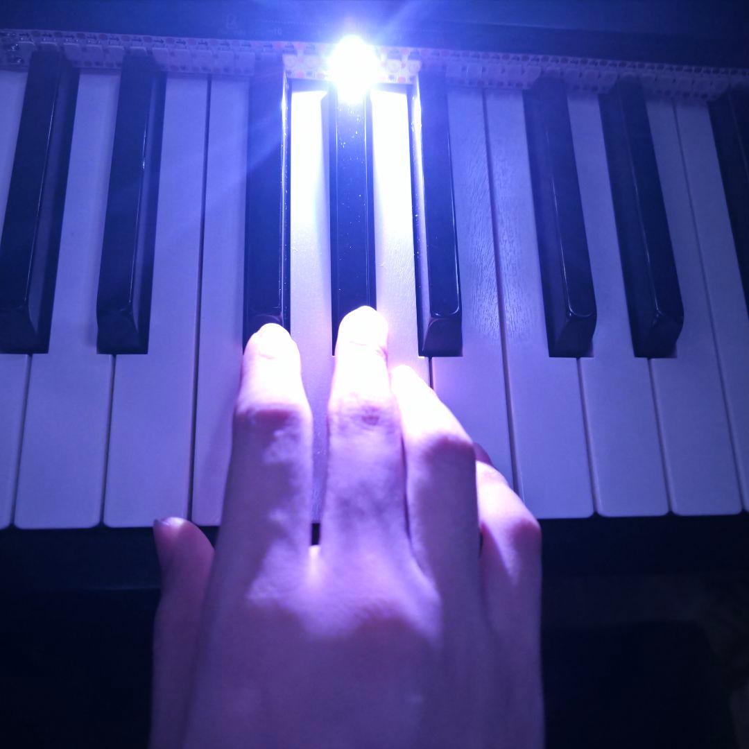 ピアノLEDビジュアライザー 電子ピアノ用 MIDI接続 配線済み