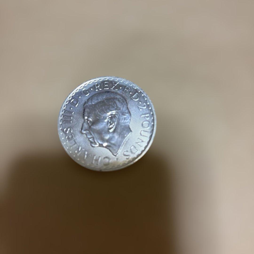 イギリスのチャールズ純銀 1オンス 銀貨