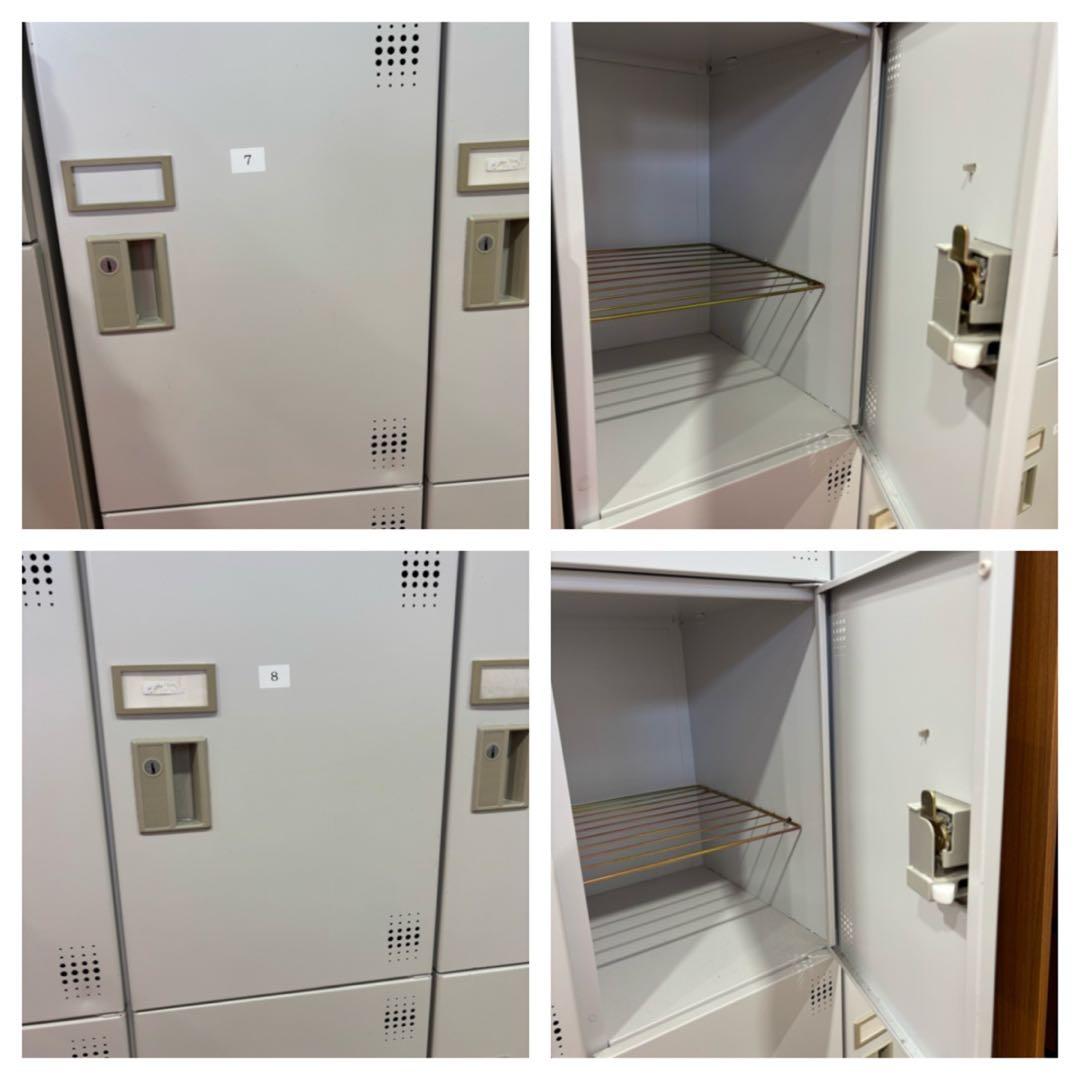 T64 オフィスロッカー 12個収納 グレー